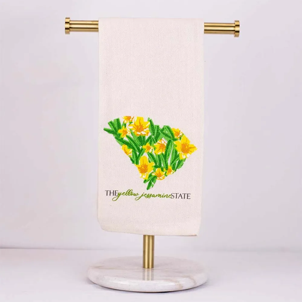 South Carolina Yellow Jasmine Hand Towel