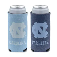 UNC Heather Slim Can Cooler