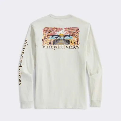 Autumn Dock Path Long Sleeve T-Shirt