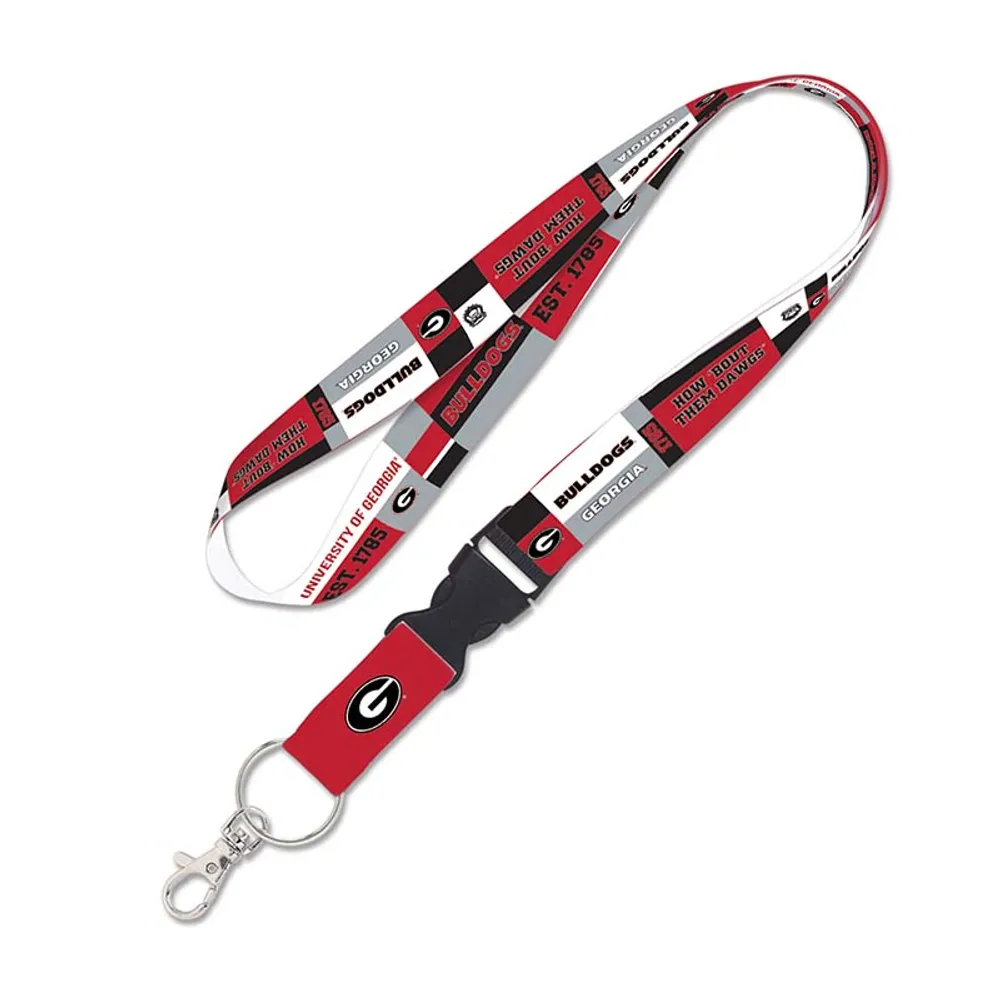 Georgia Bulldog Colorblock Neck Lanyard