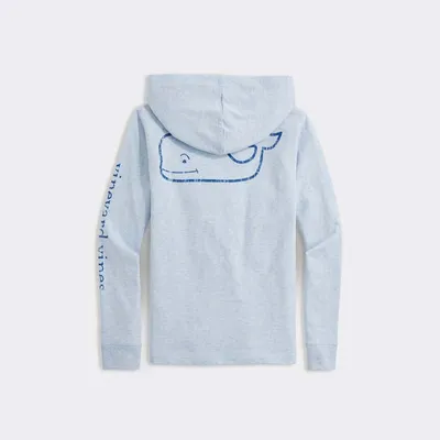 Youth Vintage Whale Hooded Long Sleeve T-Shirt