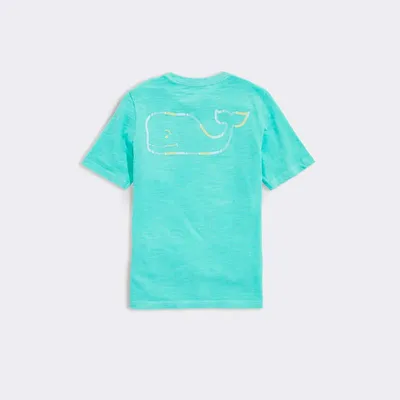 Youth Slub Color Changing Whale Short Sleeve T-Shirt
