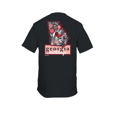 Youth UGA State Floral Short Sleeve T-Shirt