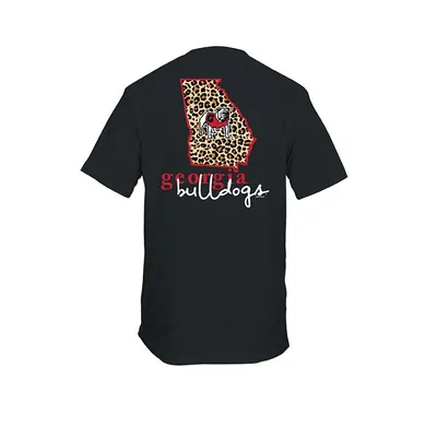 Youth UGA Cheetah Print Short Sleeve T-Shirt