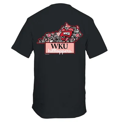 WKU State Floral Short Sleeve T-Shirt