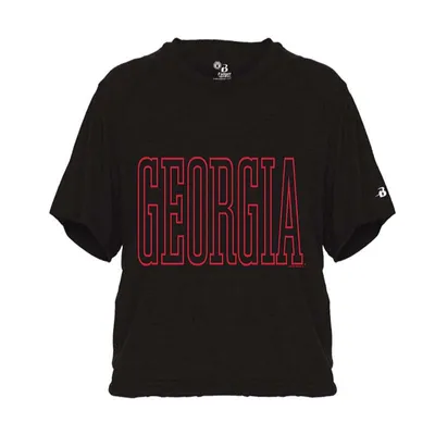 UGA Puff Cropped Short Sleeve T-Shirt