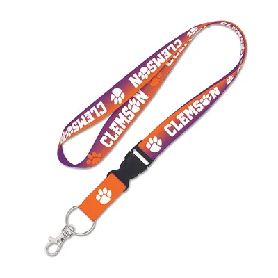 Clemson Detachable Tie Dye Neck Lanyard