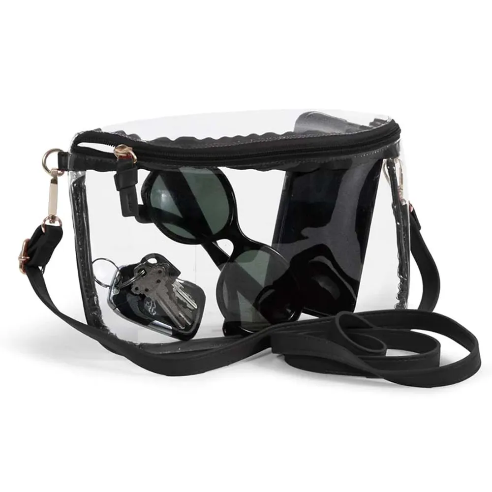 Lexi Clear Belt Bag in Black