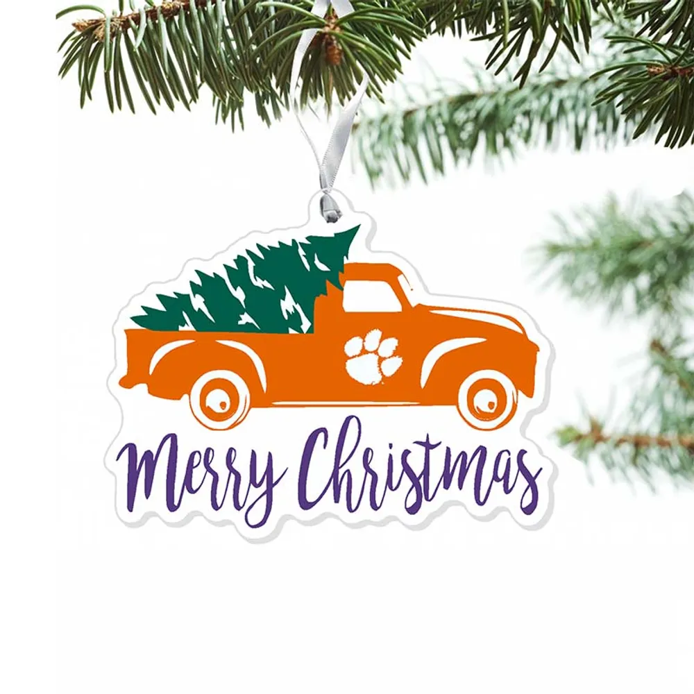 Clemson Truck Logo Ornament