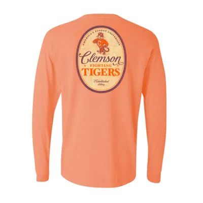 Clemson Fight Label Long Sleeve T-Shirt