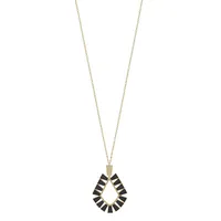 Black Star Burst Necklace