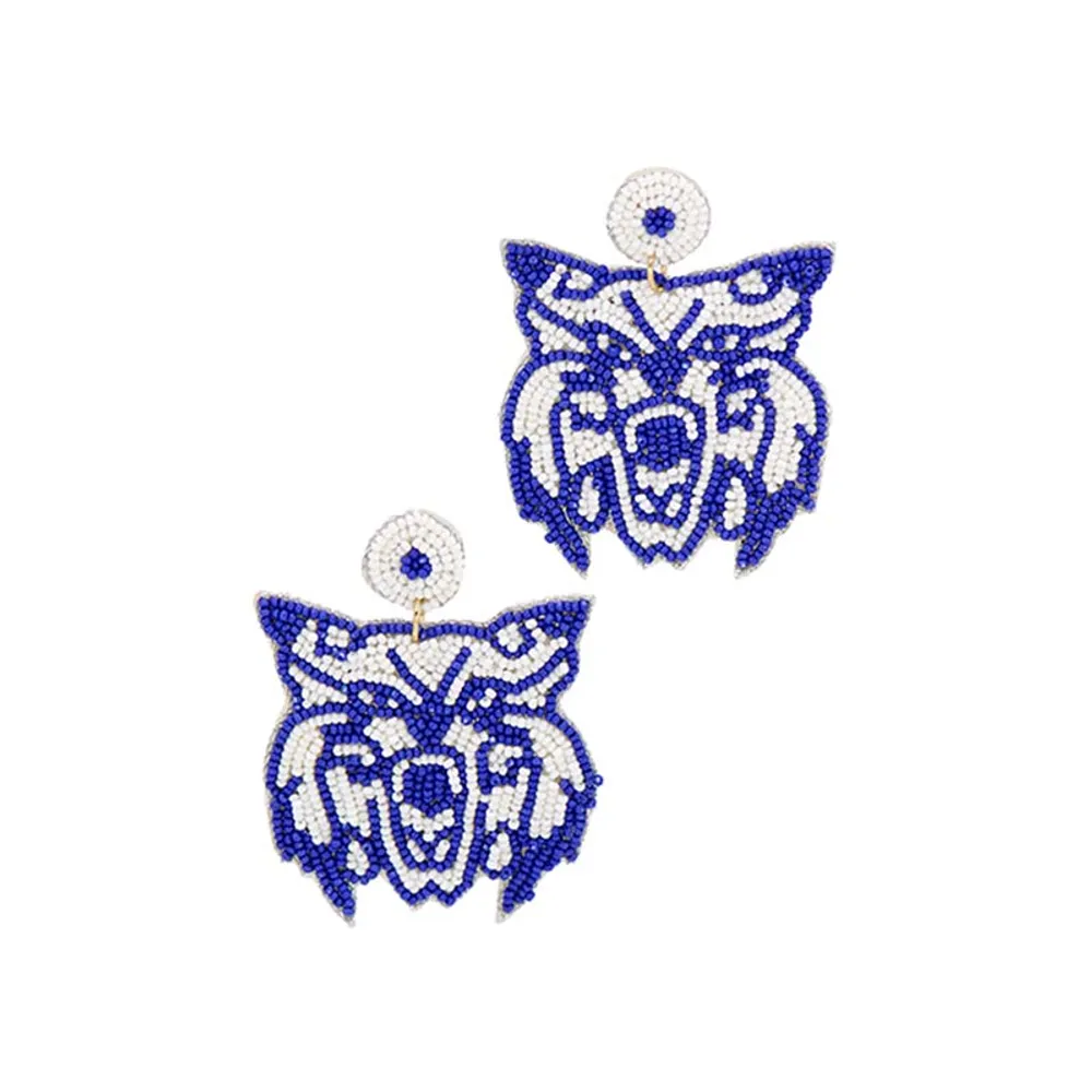 Wildcat Beaded Earrings