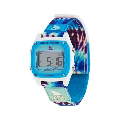 Shark Classic Leash Watch in Tie Dye Blue Daze