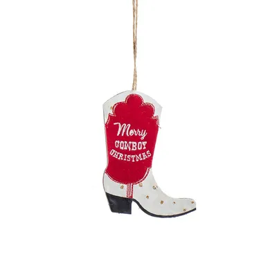 Cowboy Christmas Cowboy Boot Ornament