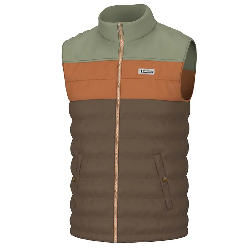 Tri Color Puffer Vest