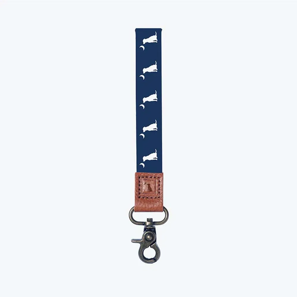 Navy Dog Wrist Lanyard