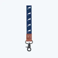 Navy Dog Wrist Lanyard