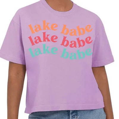Lake Babe Cropped Short Sleeve T-Shirt