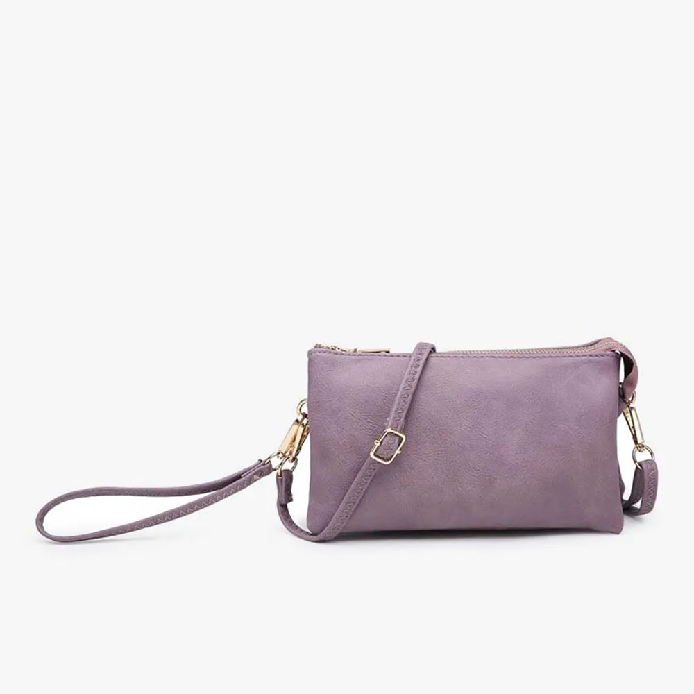 Riley Crossbody Wristlet in Violet