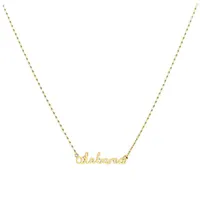 Alabama Gold State Name Necklace