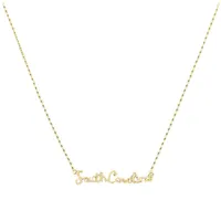 South Carolina Gold State Name Necklace