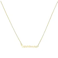 Tennessee Gold State Name Necklace