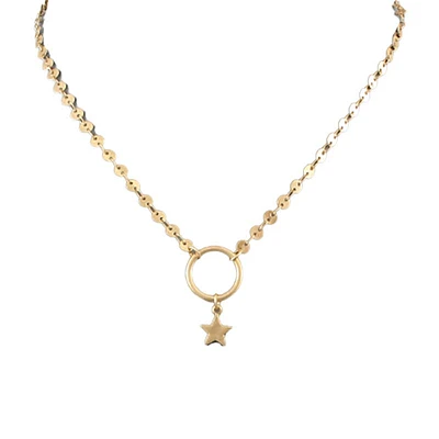 Flat Chain with Star Necklace
