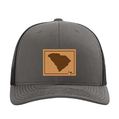 South Carolina Outline Trucker in Charcoal and