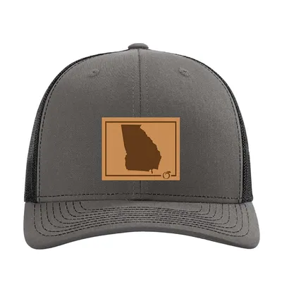 Georgia Outline Trucker in Charcoal and