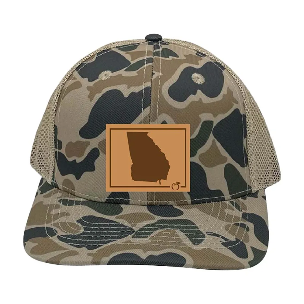 Georgia Outline Trucker in Old School Camo