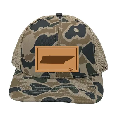 Tennessee Outline Trucker in Old School Camo