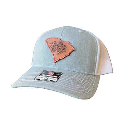 USC State Gamecock Logo Leather Patch Trucker Hat