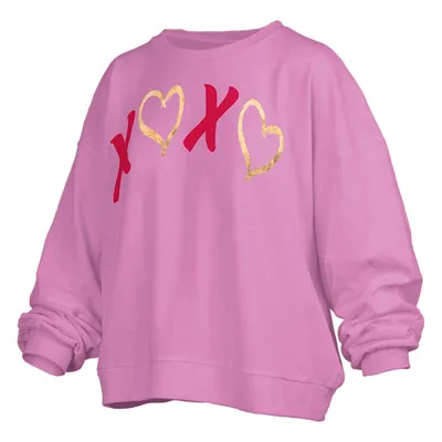 XOXO Oversized Fleece Cropped Crewneck