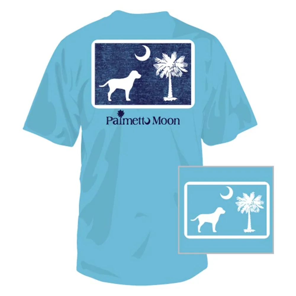 Dog Pledge Moon Short Sleeve T-Shirt