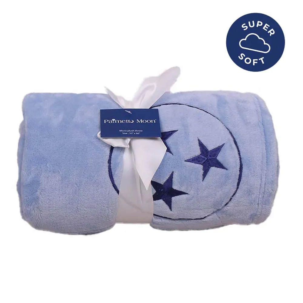 Blue Calcite/Navy Tri-Star Blanket