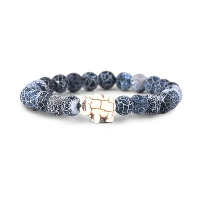 The Expedition Elephant Tracking Bracelet in River Blue
