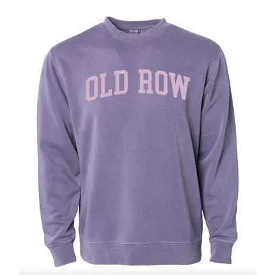 Old Row Arch Crewneck Sweatshirt Plum