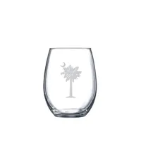 South Carolina Wine Glass