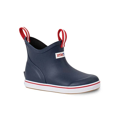 Youth Ankle Deck Boot Navy