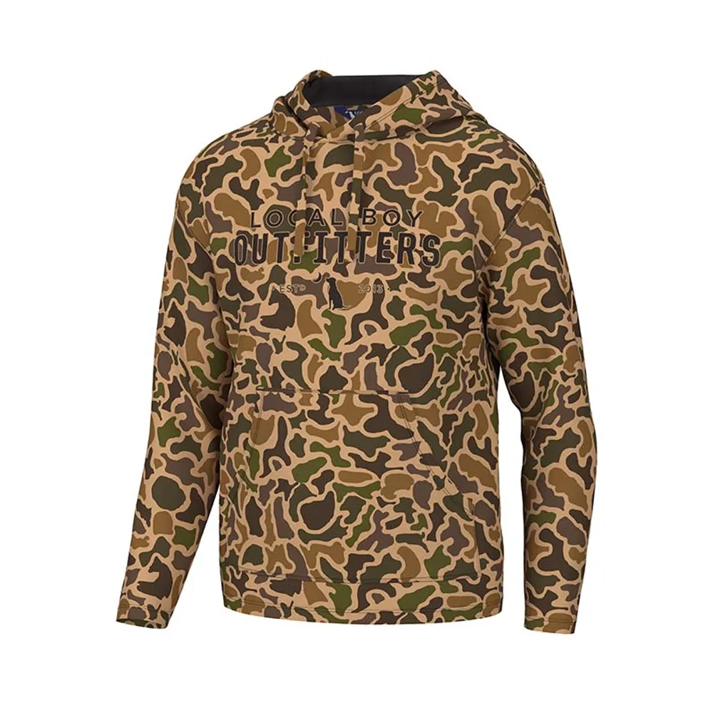 Local Boy Outfitters Youth Camo Poly Fleece Hoodie