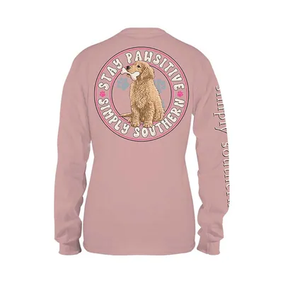 Youth Stay Pawsitive Long Sleeve T-Shirt