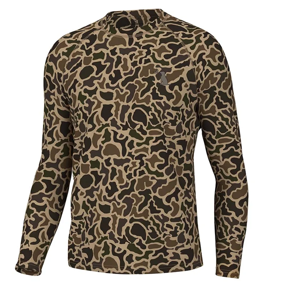 Old School Camo Logo Long Sleeve Tee