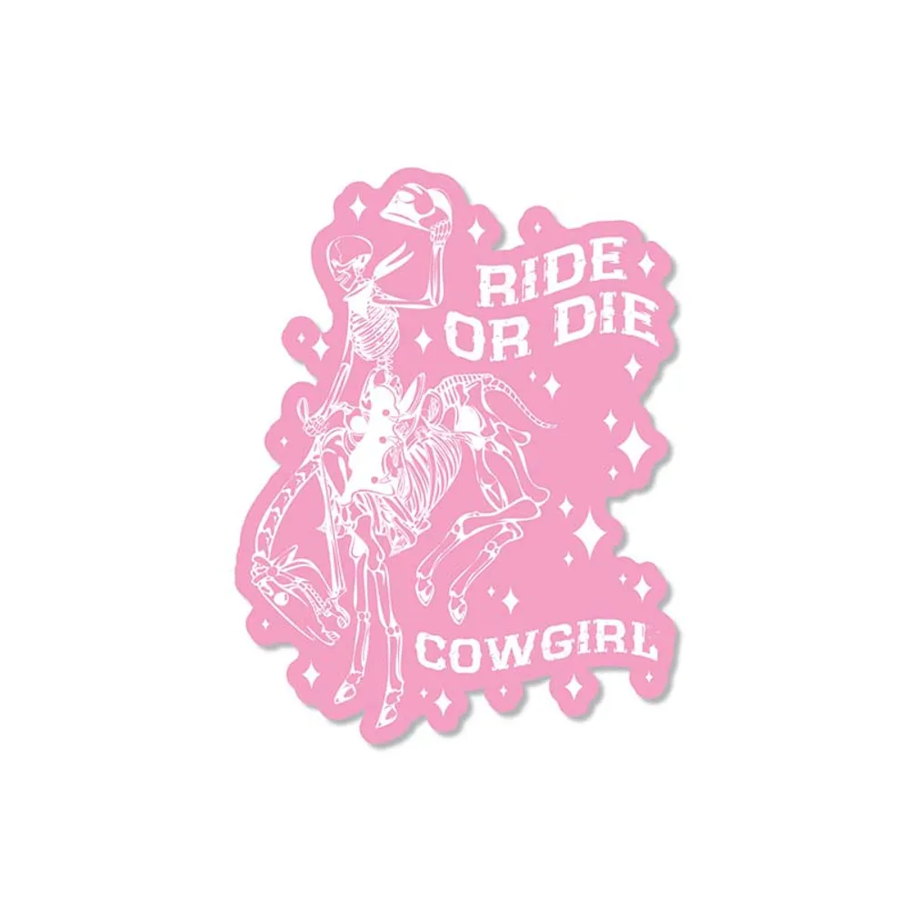 SDS Design Associates 3 Inch Ride Or Die Cowgirl Decal | Hamilton Place