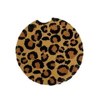 Leopard Print Car Coaster