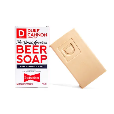 Great American Beer Soap made with Budweiser