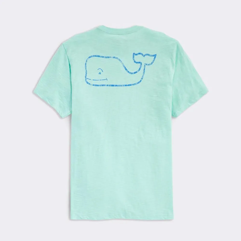 Vineyard Vines Long-Sleeve Dip-Dyed Vintage Whale T-Shirt (Green) (Size