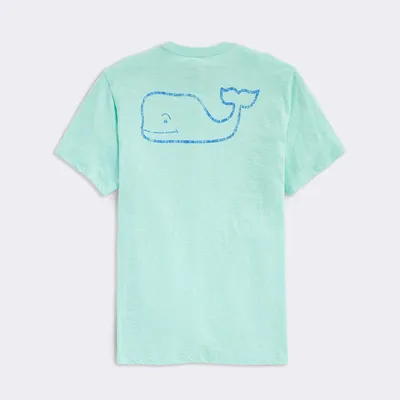 Garment Dyed Slub Vintage Whale Short Sleeve T-Shirt
