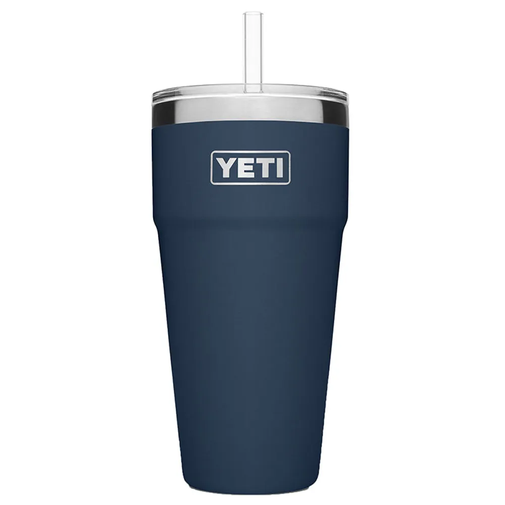Navy Rambler 26oz Stackable Tumbler with Straw Lid