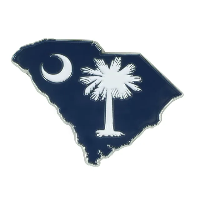 Fan Mats Palmetto Moon Navy Emblem