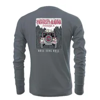 Alabama Jeep Mountains Long Sleeve T-Shirt